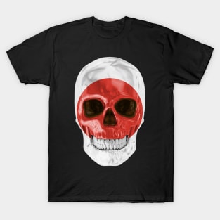 Japan Flag Skull - Gift for Japanese With Roots From Japan T-Shirt